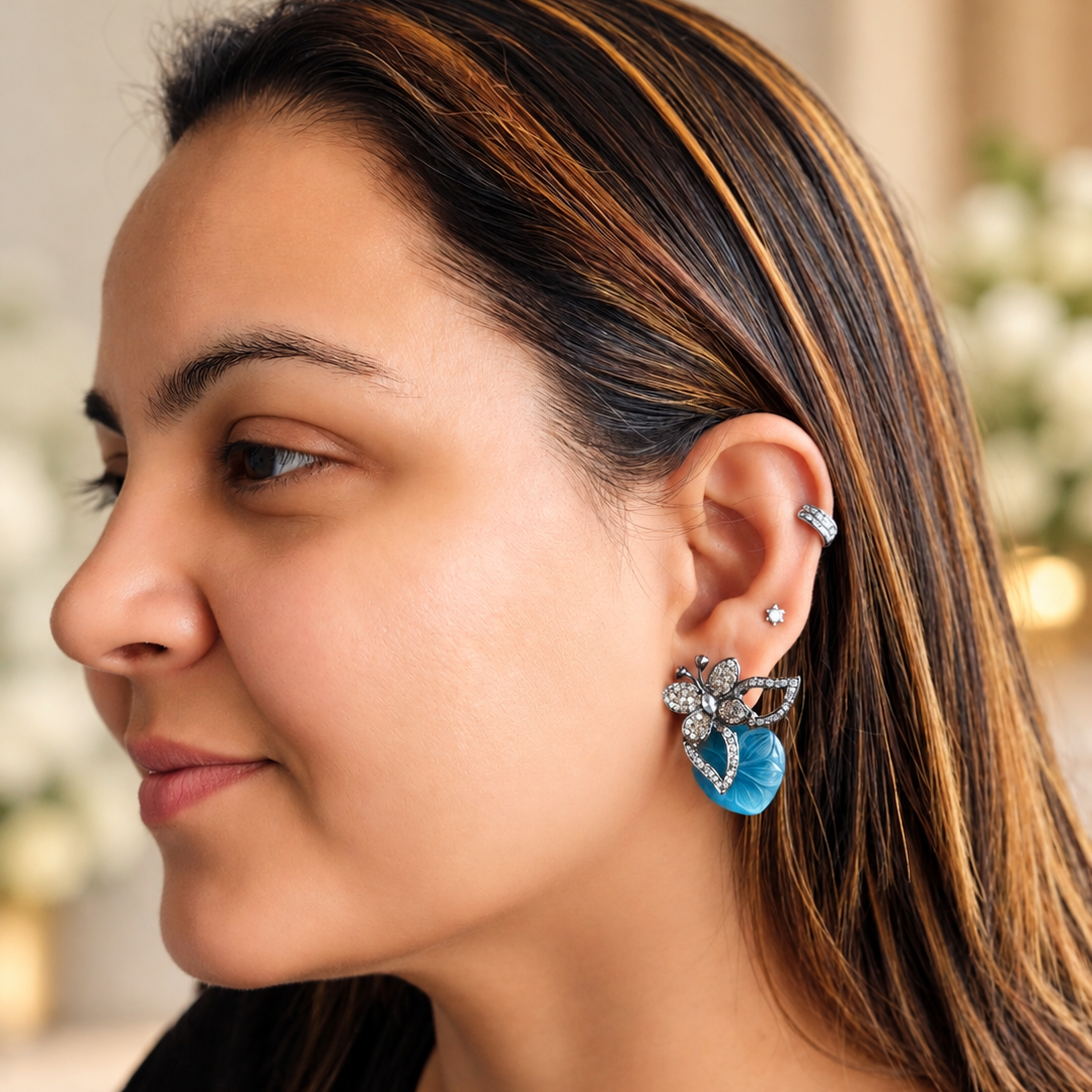 Azure Bloom Earrings