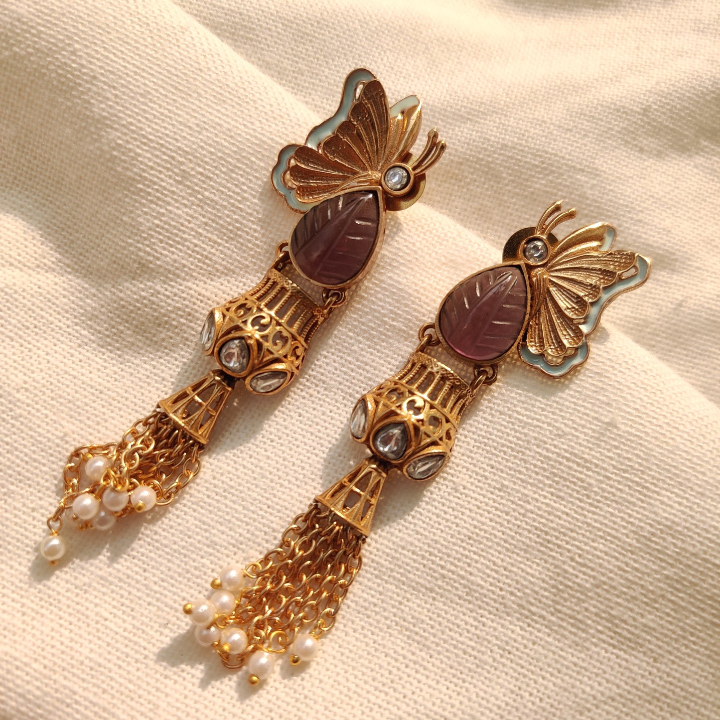 Contemprary Butterfly Pendant Set