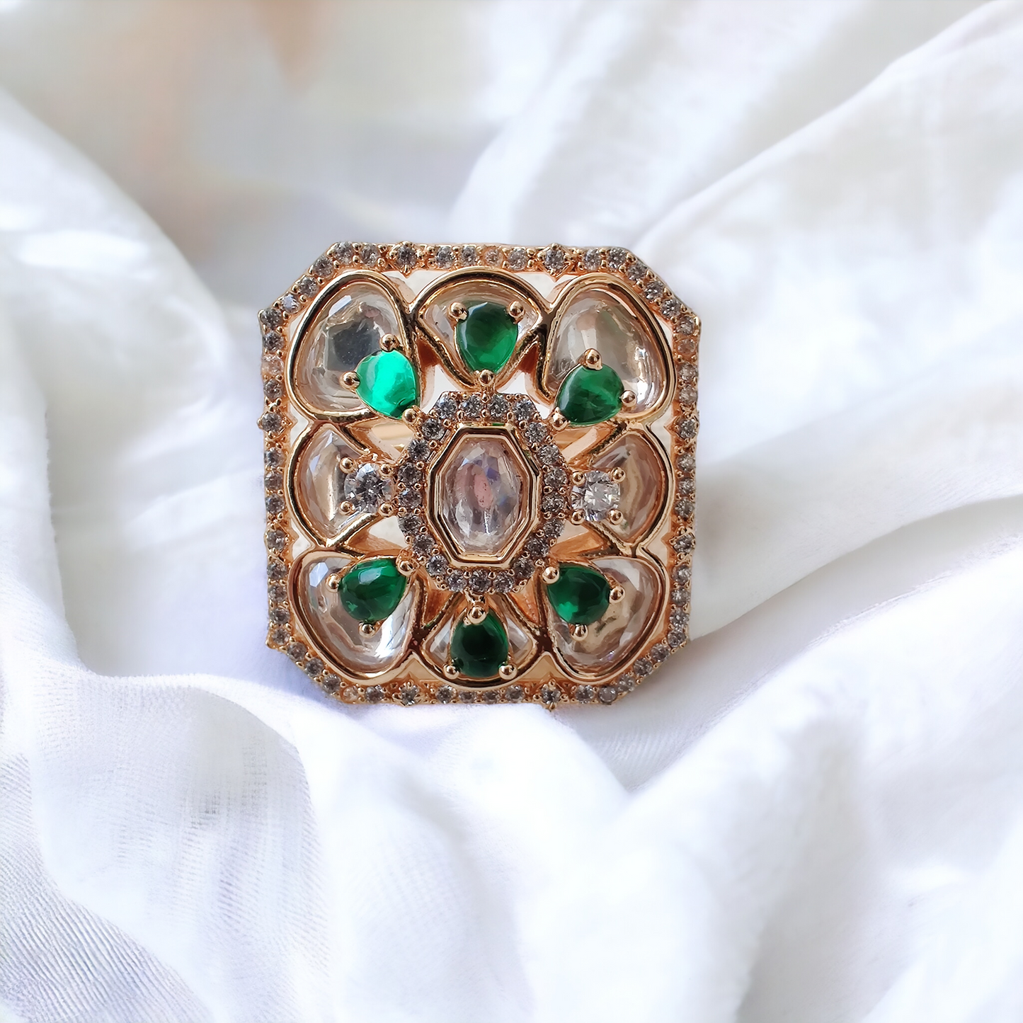 adjustable polki ring