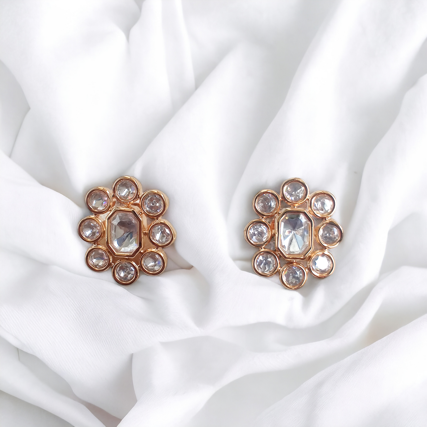 single line moissanite neckline