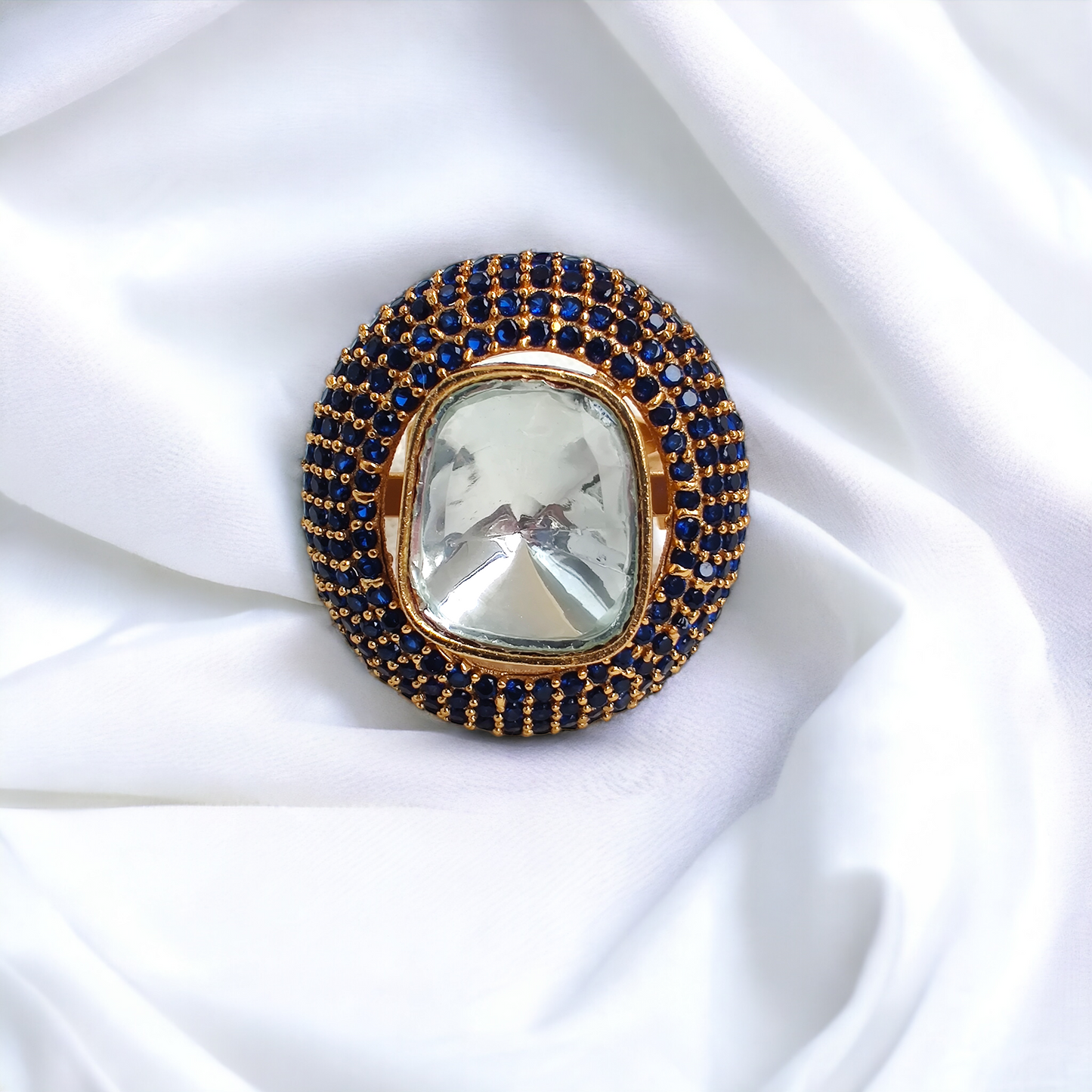 Polki Jadau Adjustable Rings