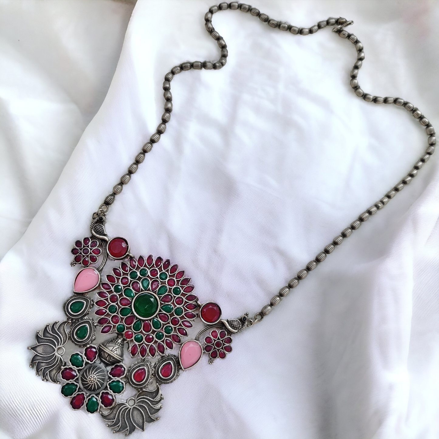 Hand Crafted Silver Replica Necklace