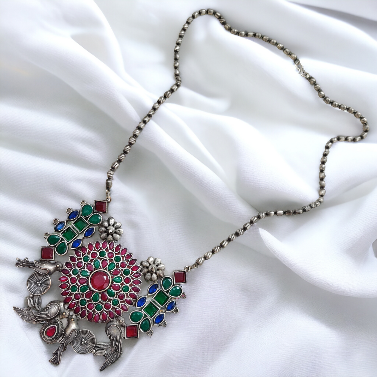 Hand Crafted Silver Replica Necklace