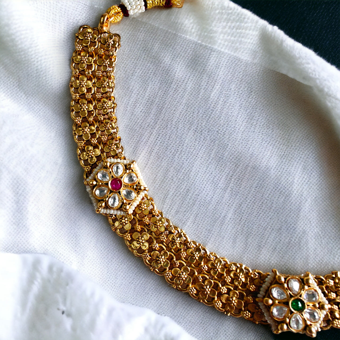 Gold Micro-Plated Ethnic Necklace