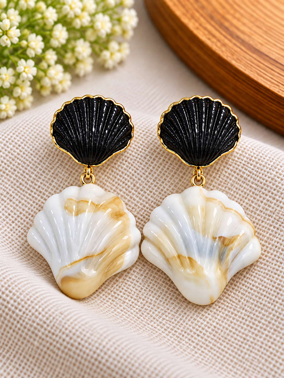 Coral Drop Earrings