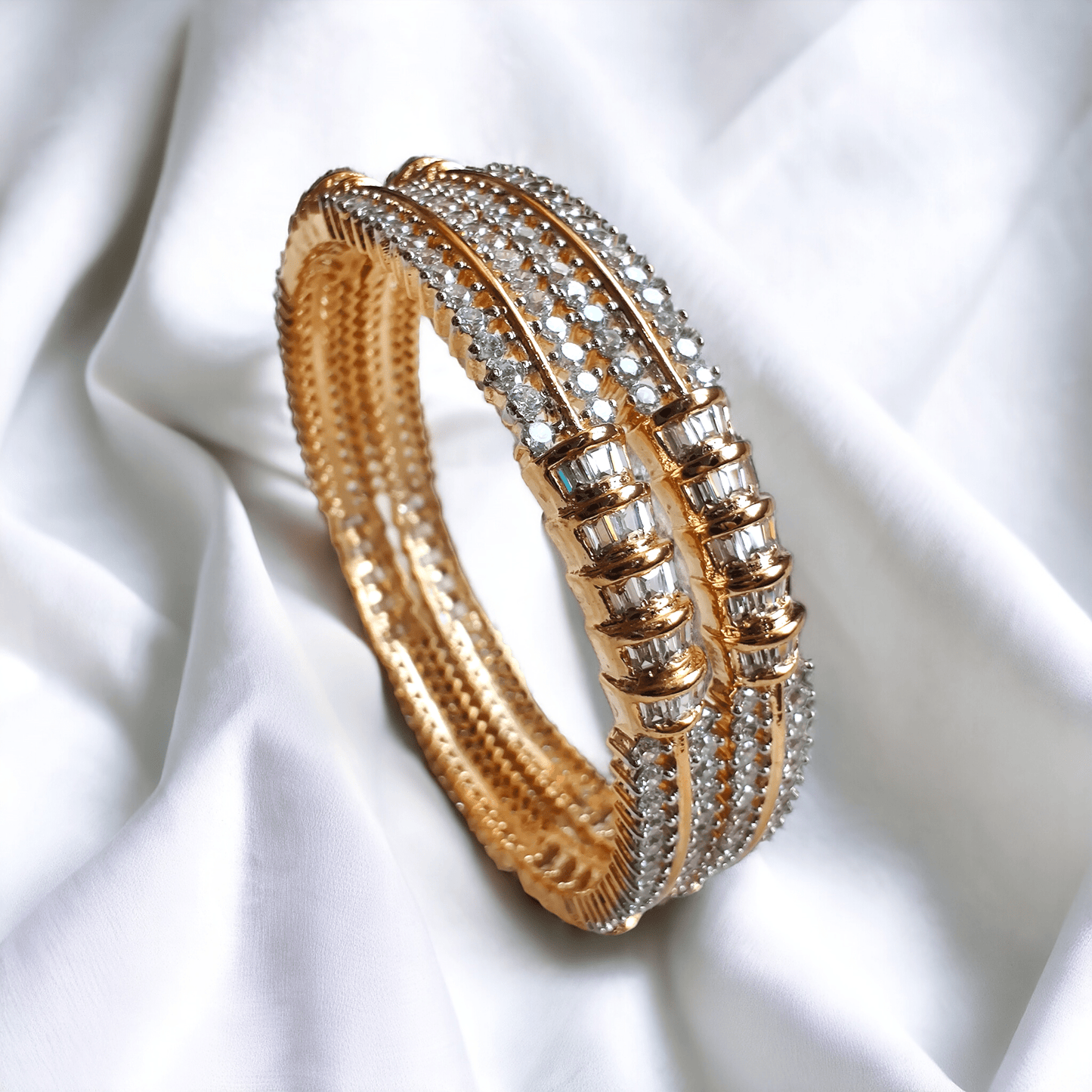 diamond look alike bangles