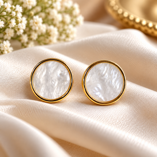 MOP Studded Anti Trnish Round Studs