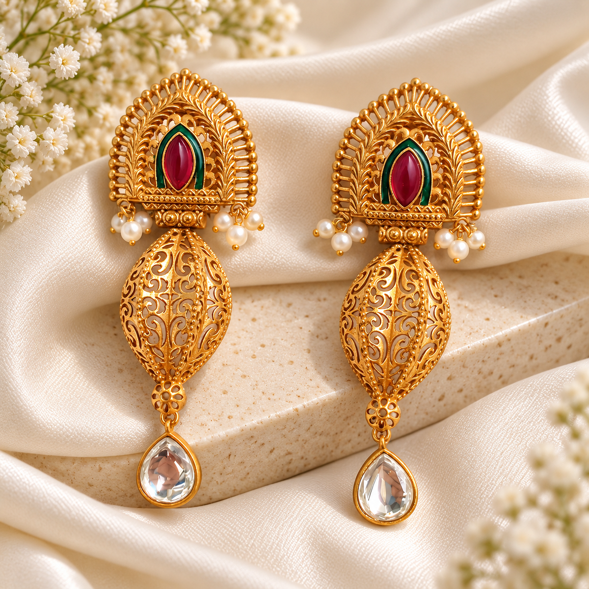 Meher Heritage Filigree Earrings