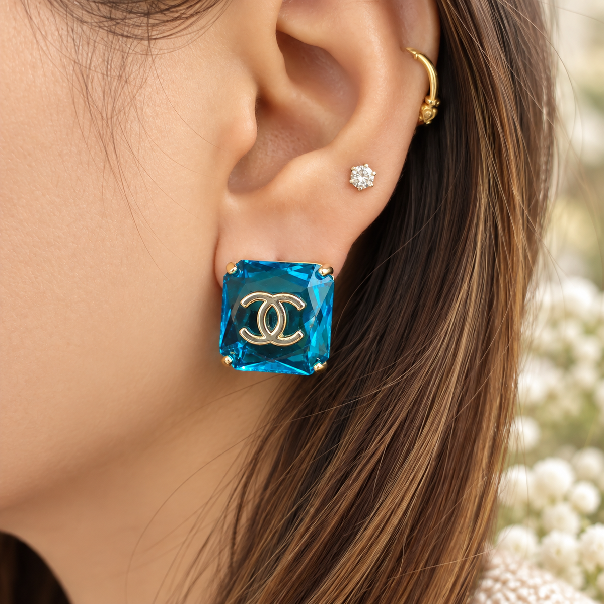 Golden Citrine Luxe Studs