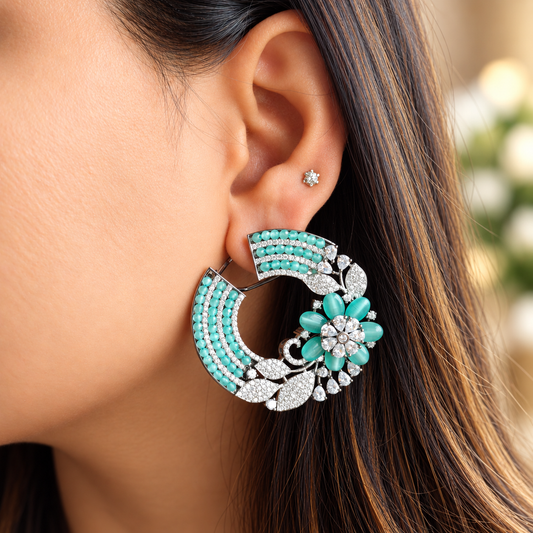 Pastel Crescent Designer Studs