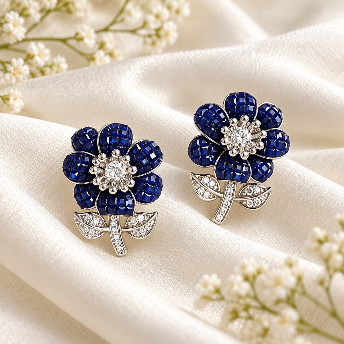 Daisy Flower Stud Earrings