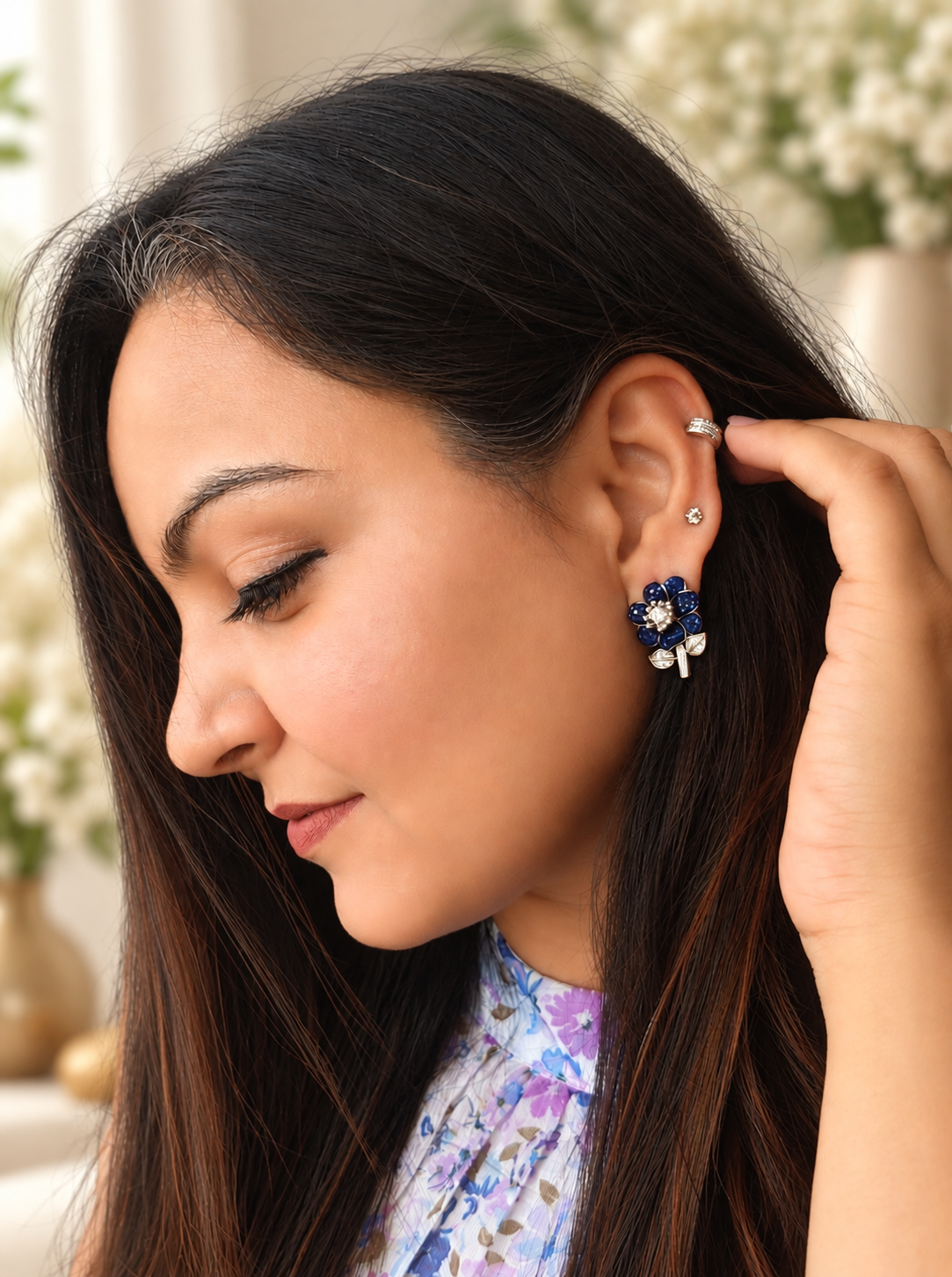 Daisy Flower Stud Earrings