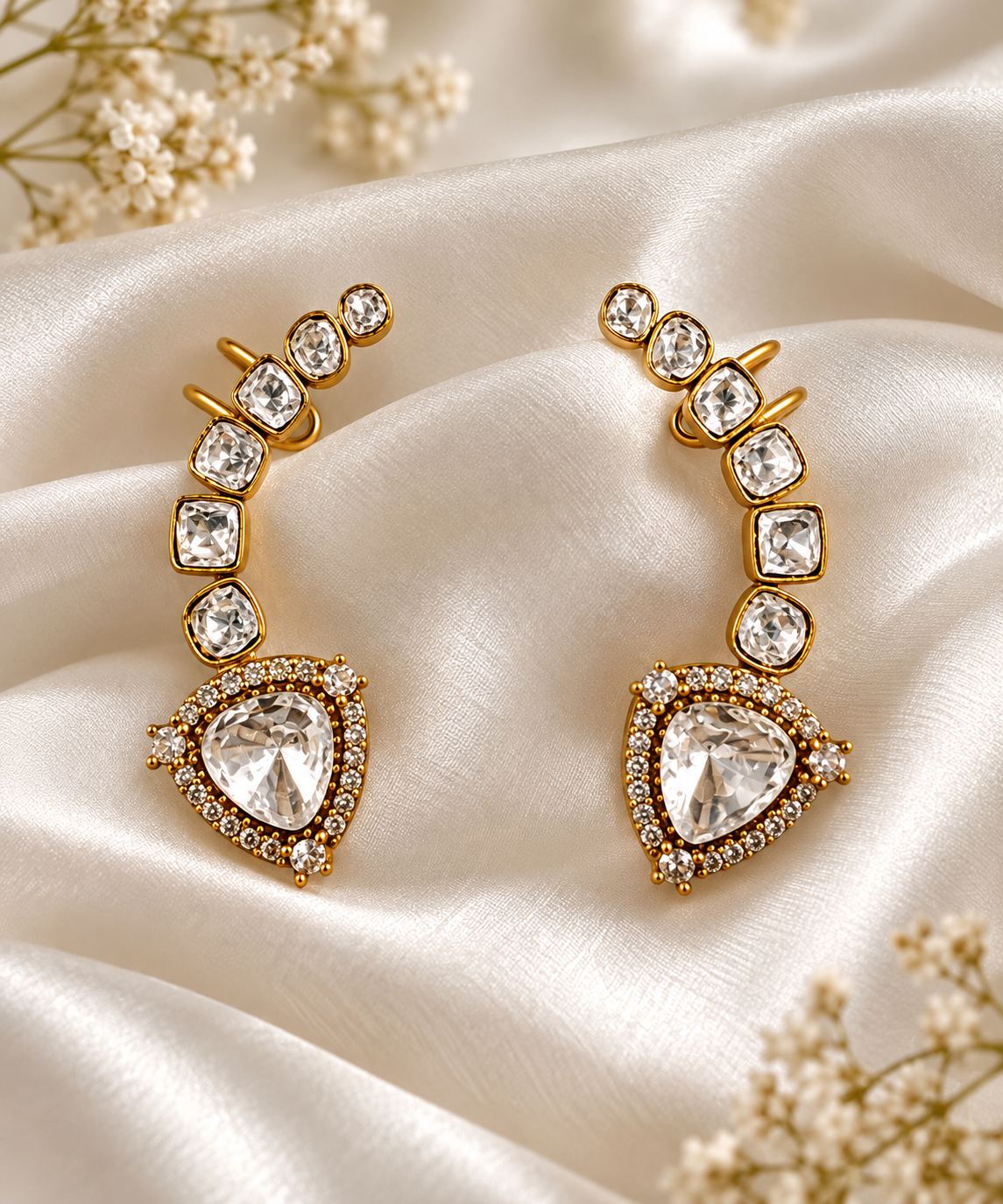 Noor Kundan Ear Climber Earrings