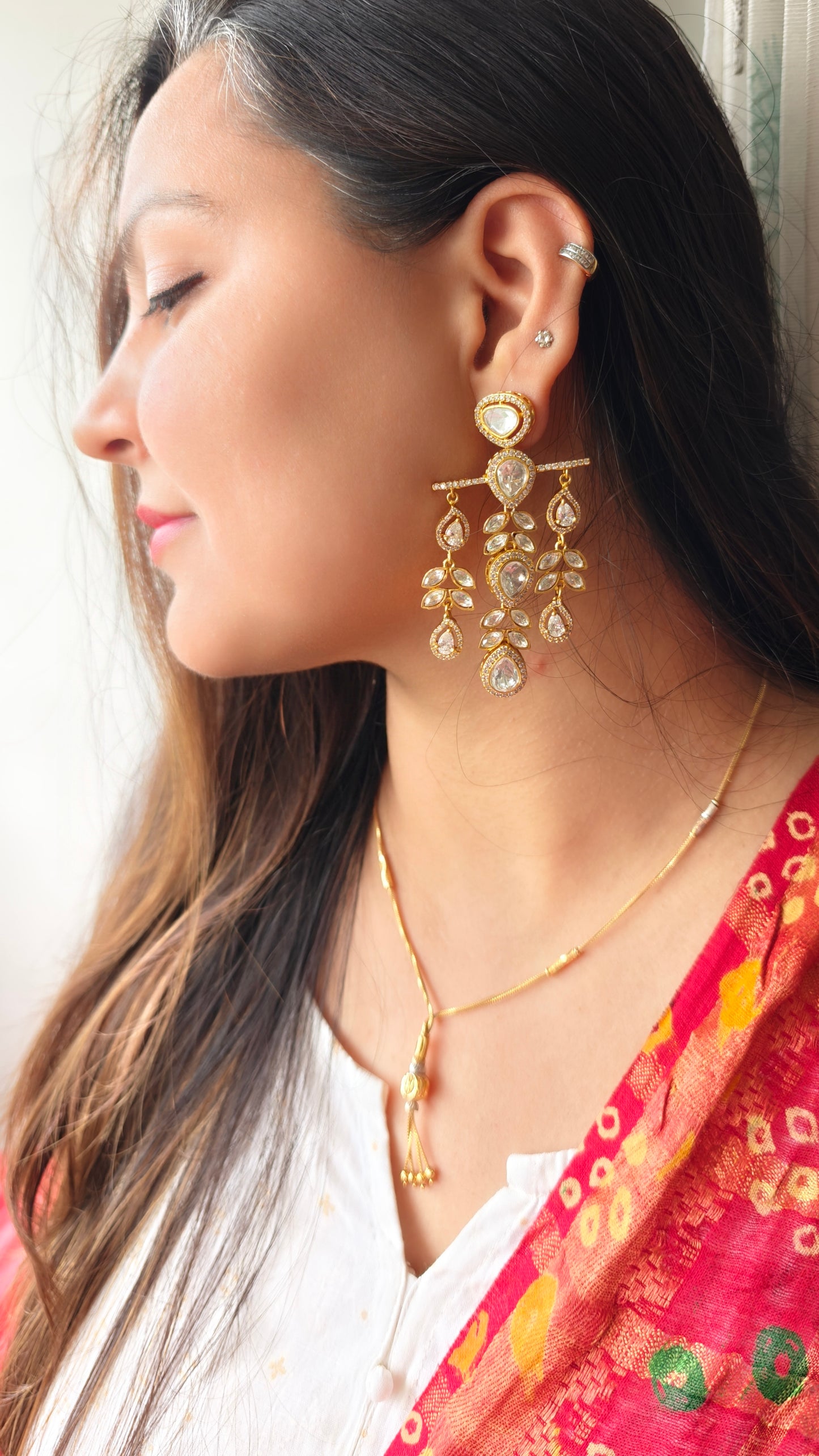 Tripple Drop Dangler Earrings