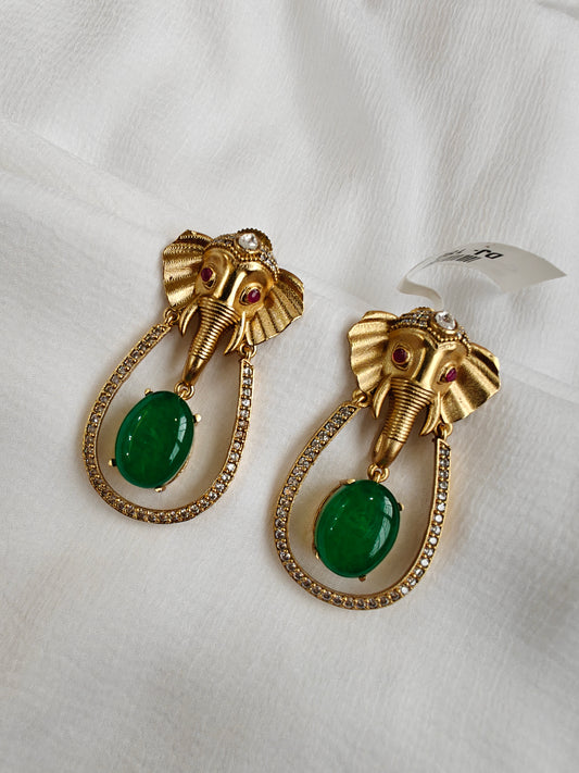 Ganesha Drop Earrings