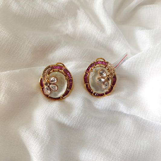 Opal Designer Stud Earrings