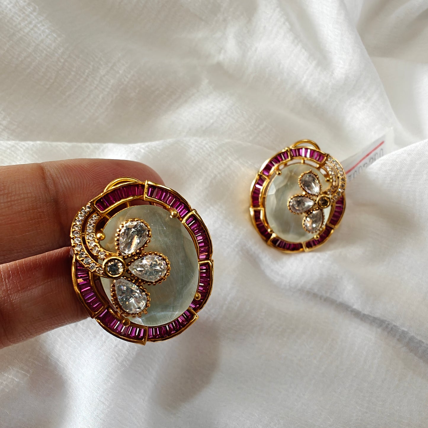 Opal Designer Stud Earrings