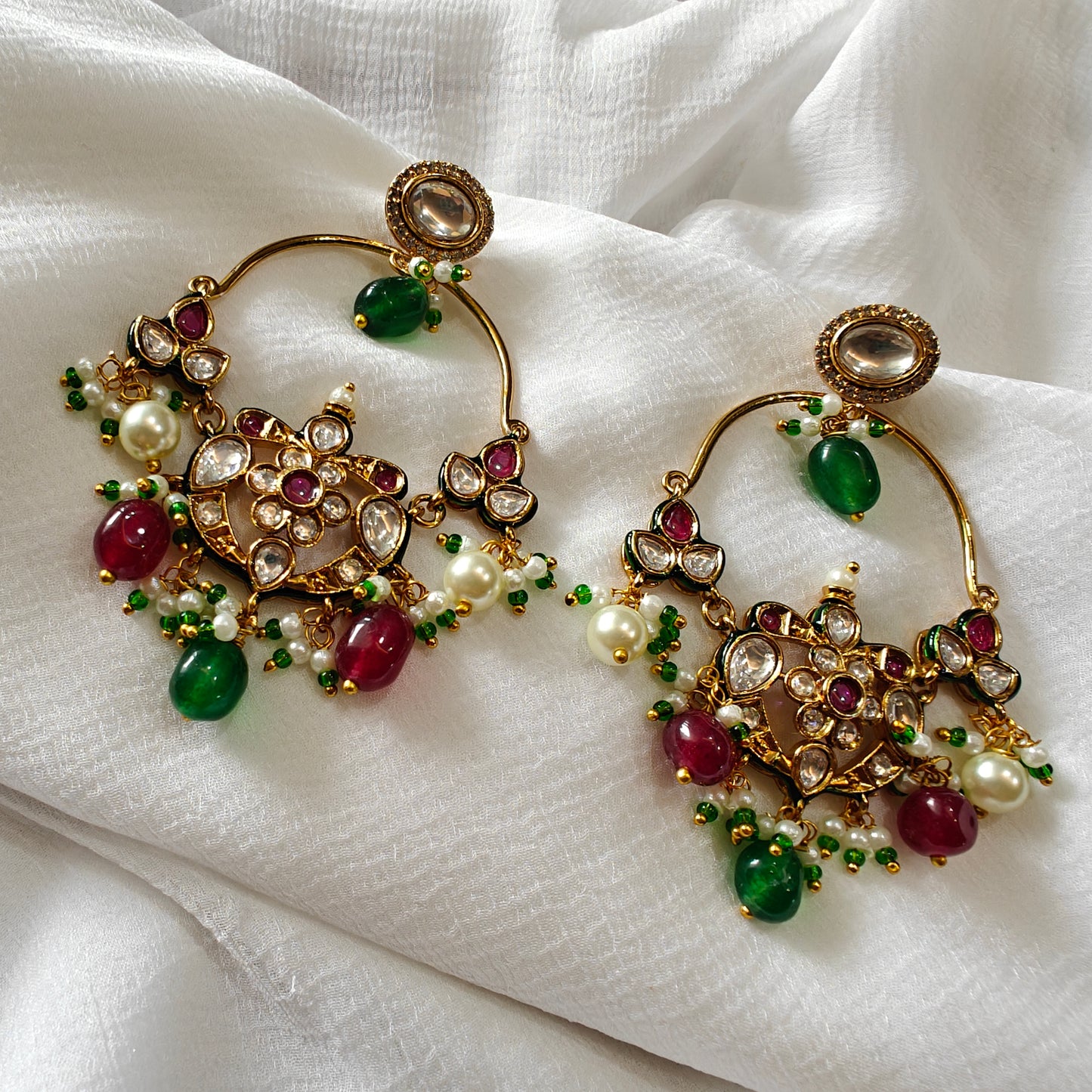 Multicolored Chaandbali