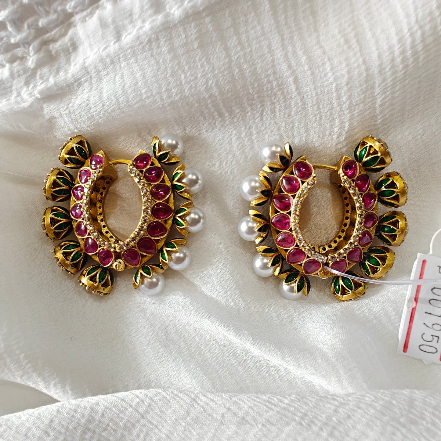 Double Sided Jadau Meena Bali