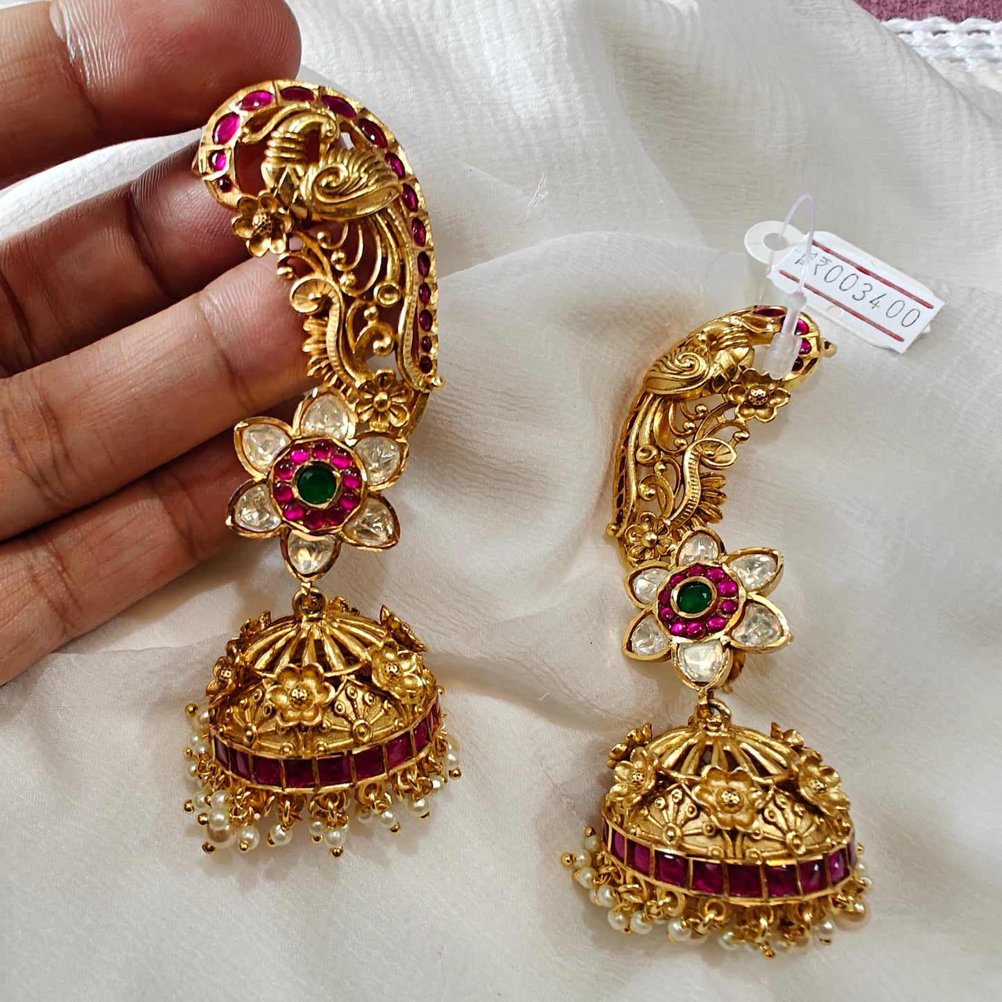 Kemp Studded Earcuff Jhumka