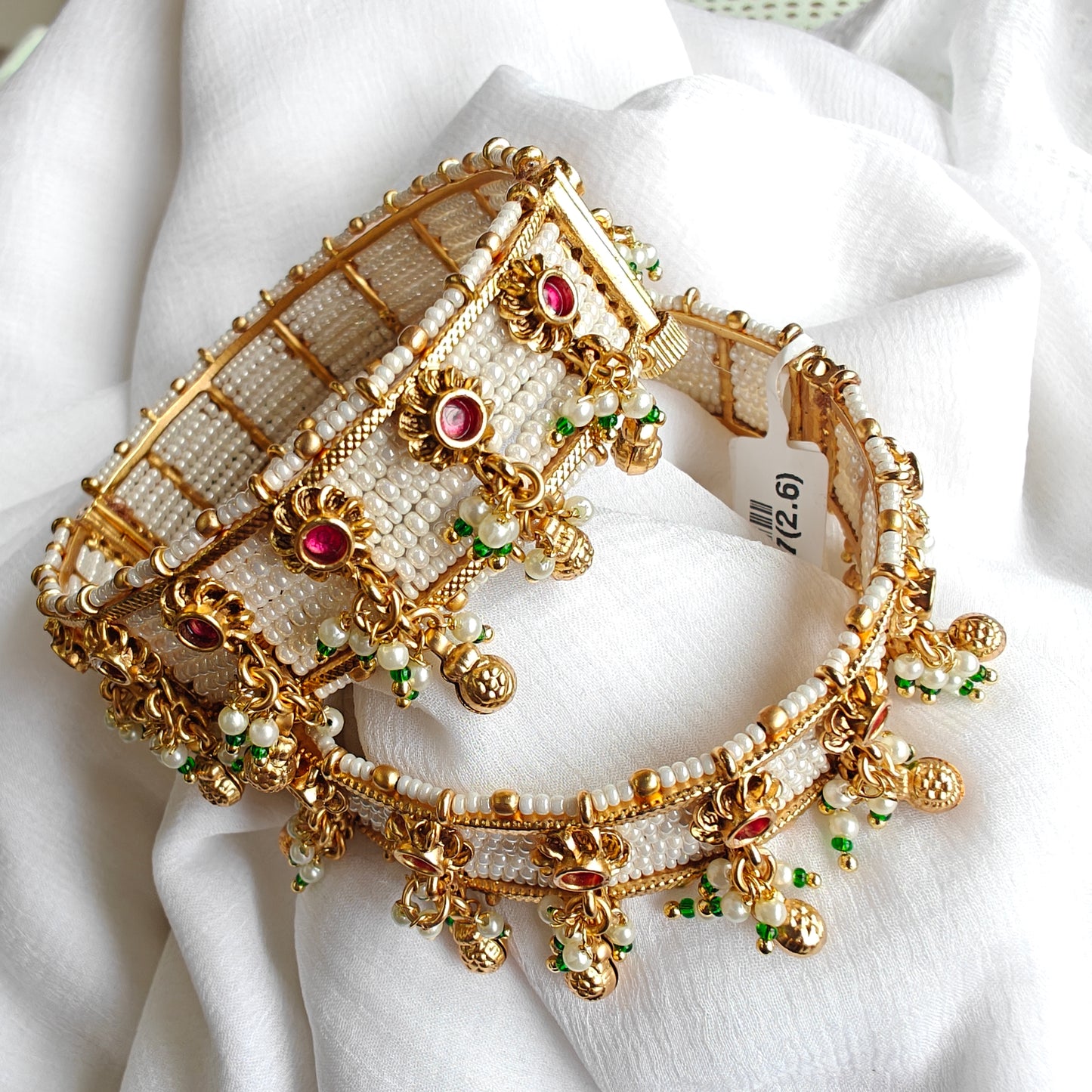 Jadau Rajwadi Bangles pair