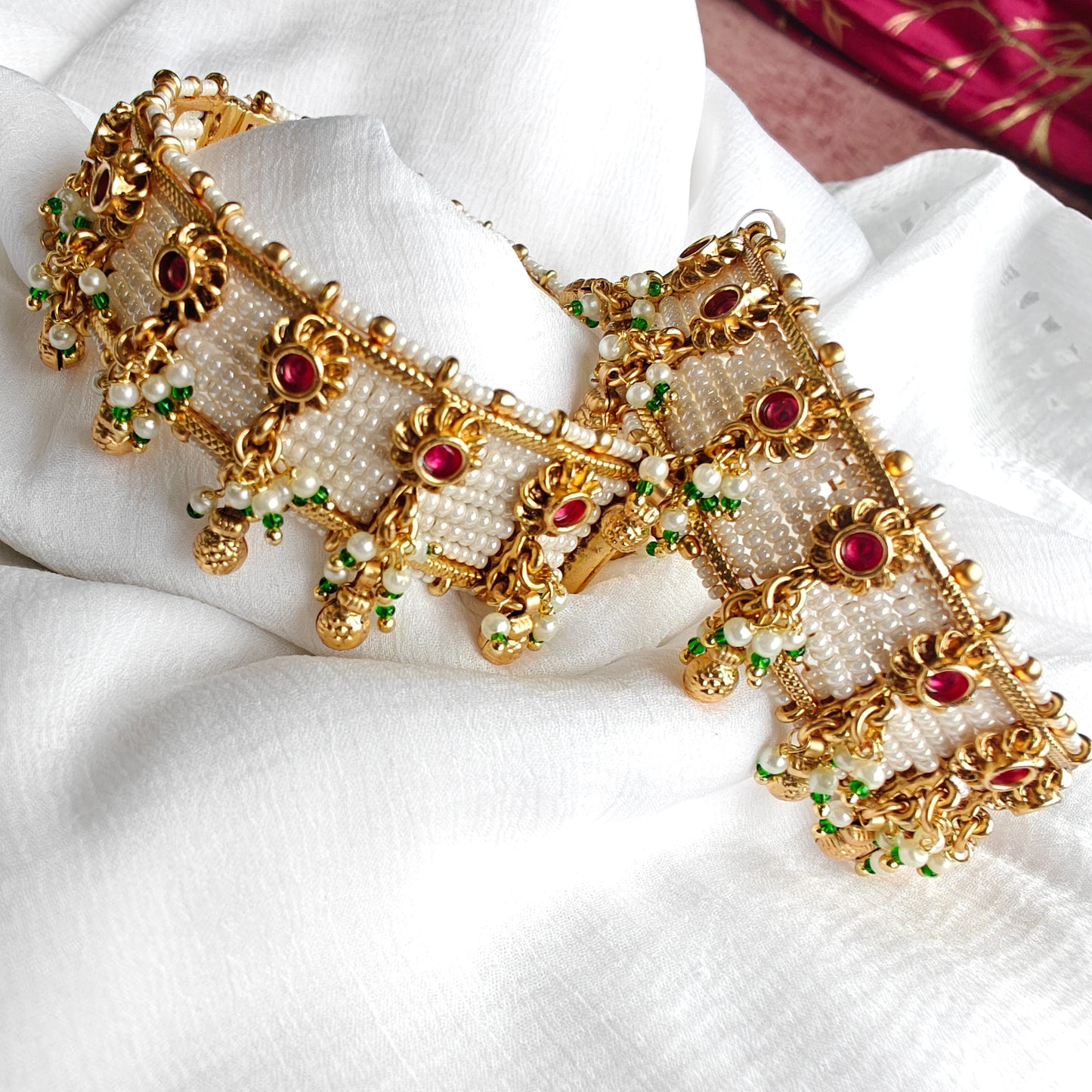 Jadau Rajwadi Bangles pair