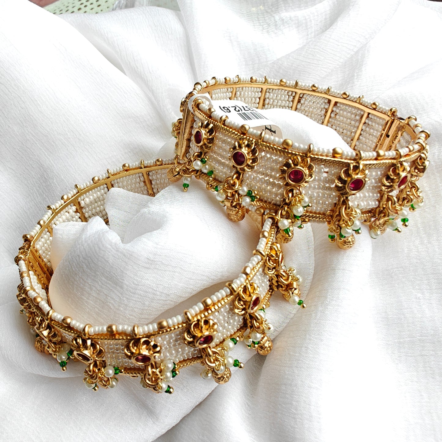 Jadau Rajwadi Bangles pair