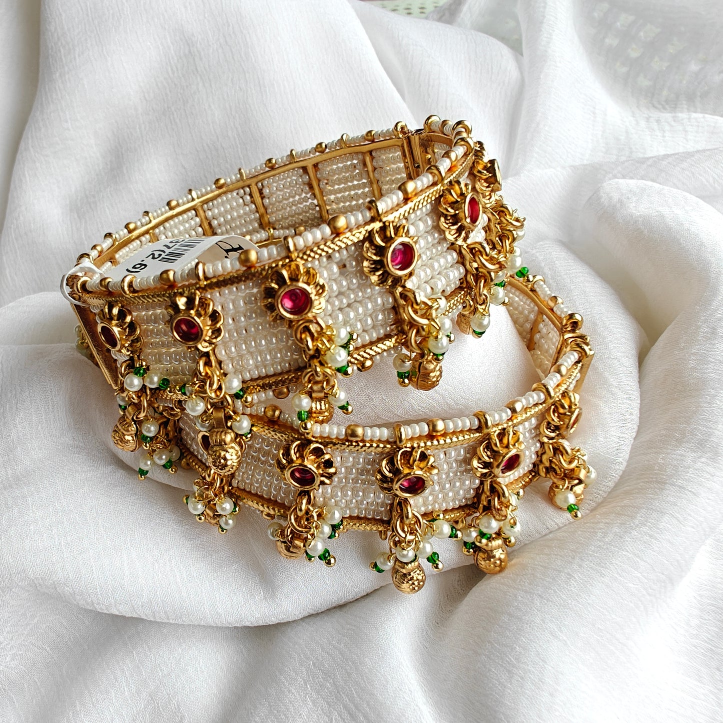 Jadau Rajwadi Bangles pair