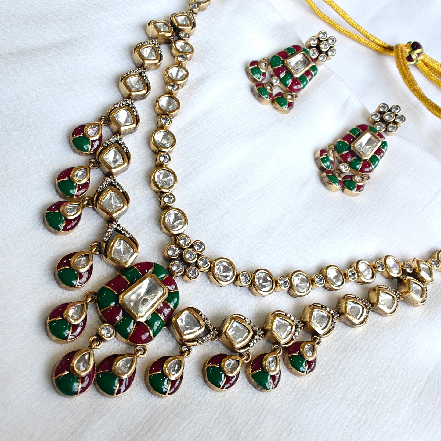 Layered Polki Neckline