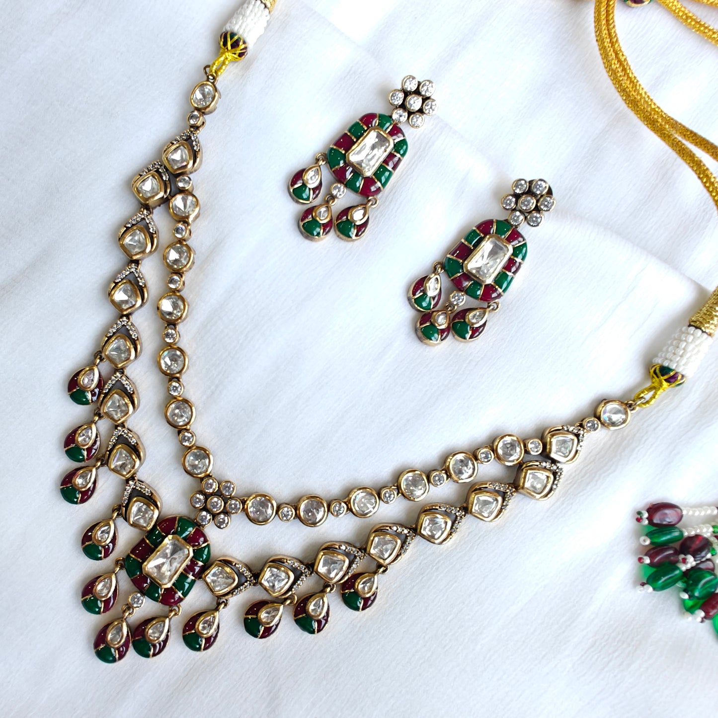 Layered Polki Neckline