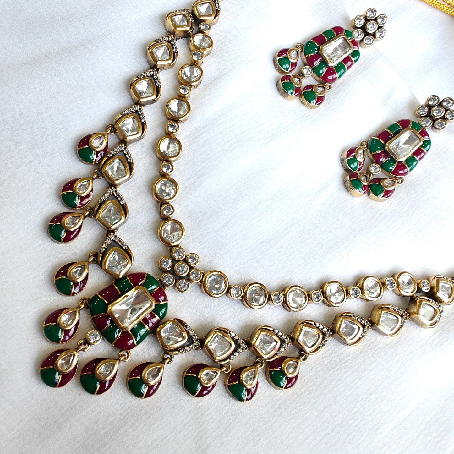 Layered Polki Neckline