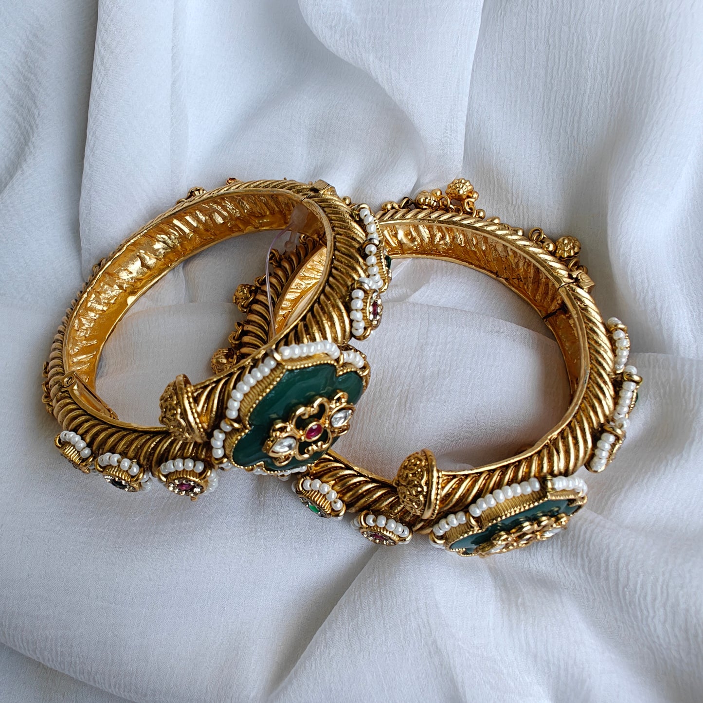 Rajwadi Jadau Bangles (Openable)