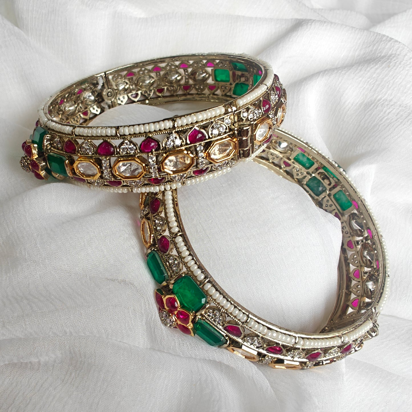Polki Jadau Bangles