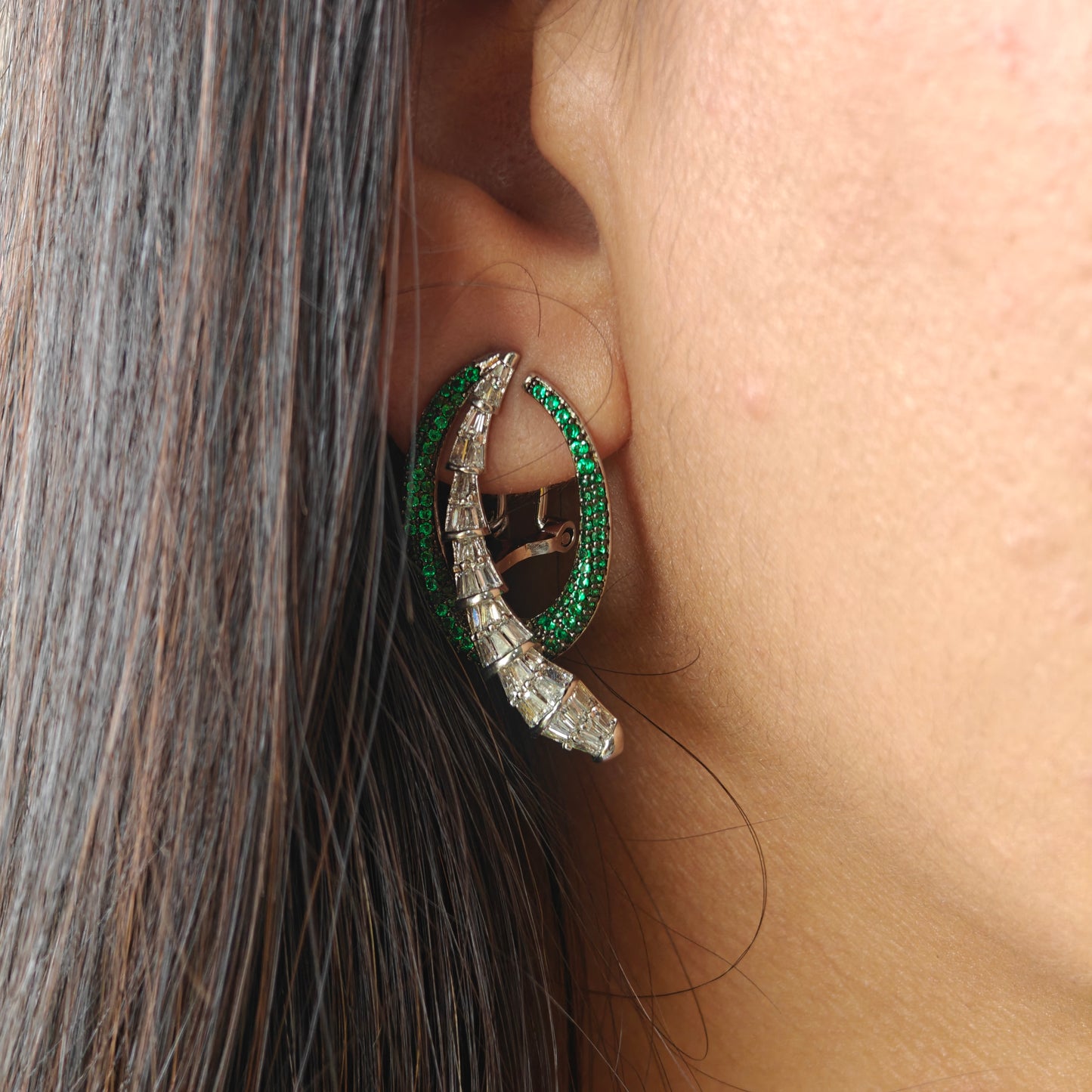 Q-tip Designer Stud Earrings