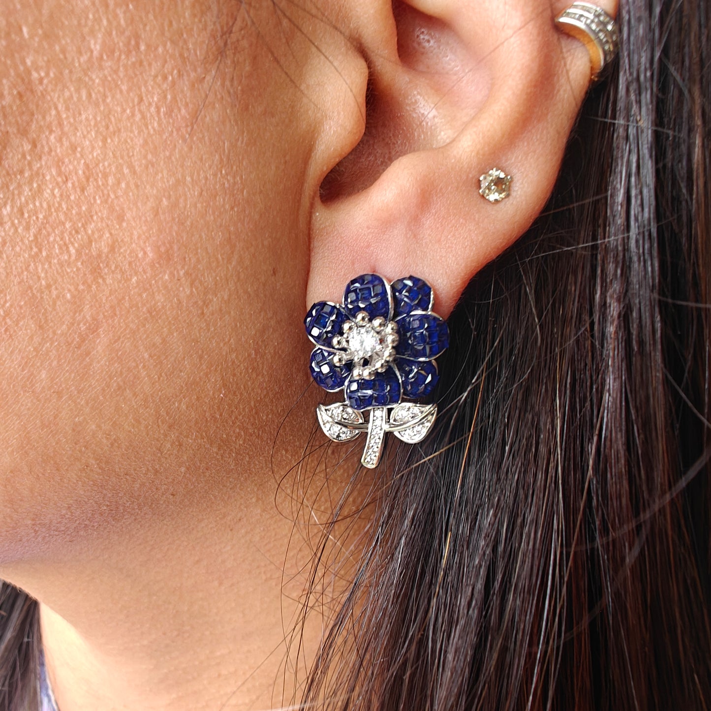Daisy Flower Stud Earrings