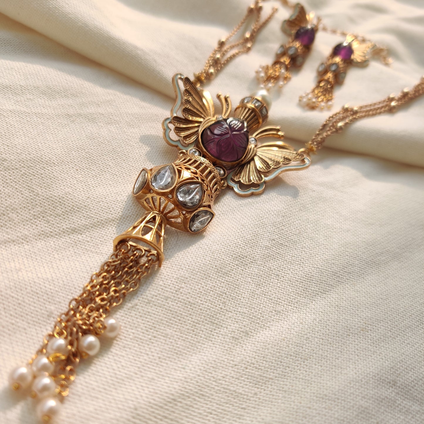 Contemprary Butterfly Pendant Set