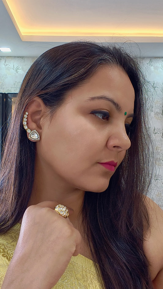 Studded Cuff Earrings