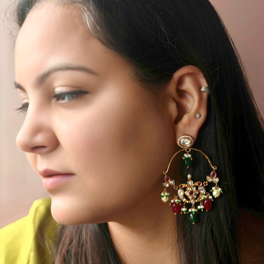 Multicolored Chaandbali