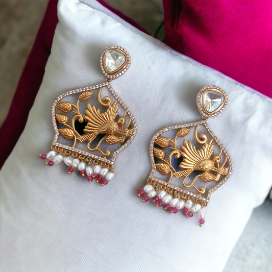 contemporary pinjara earrings