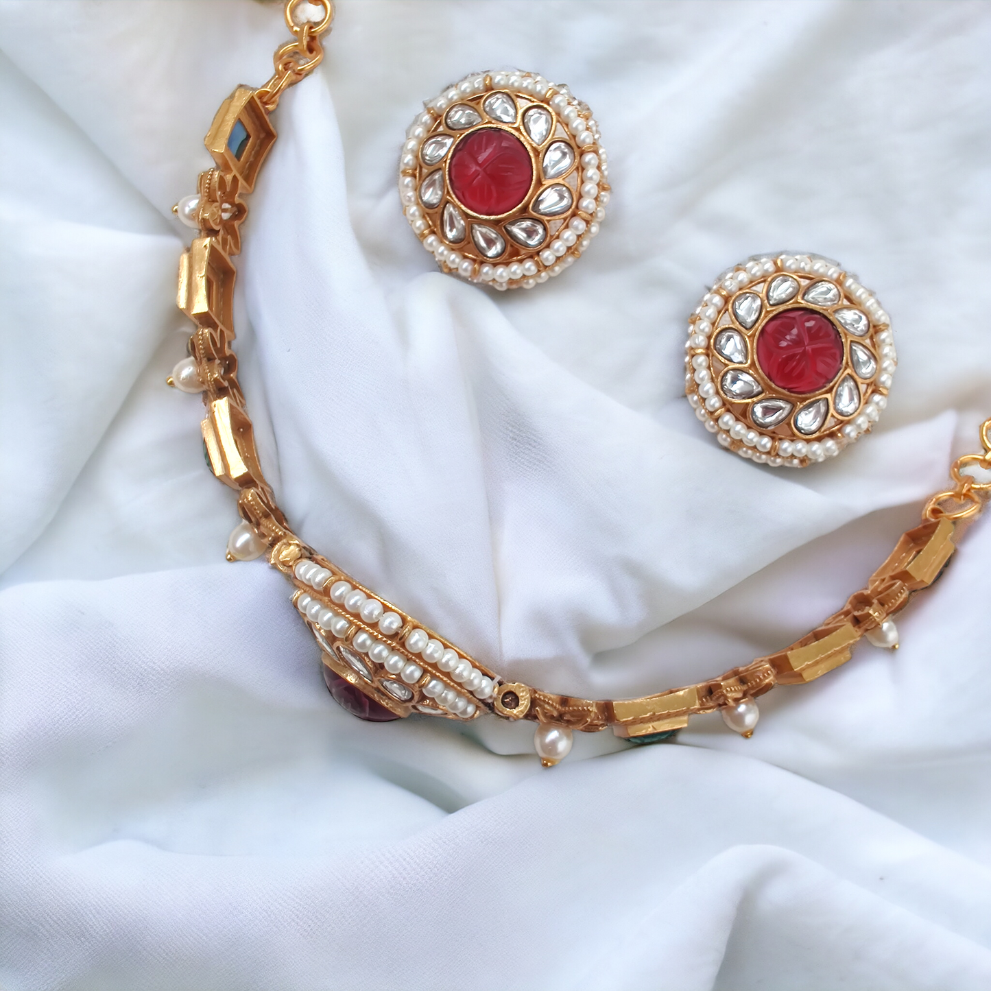 Jadau Navratan Choker