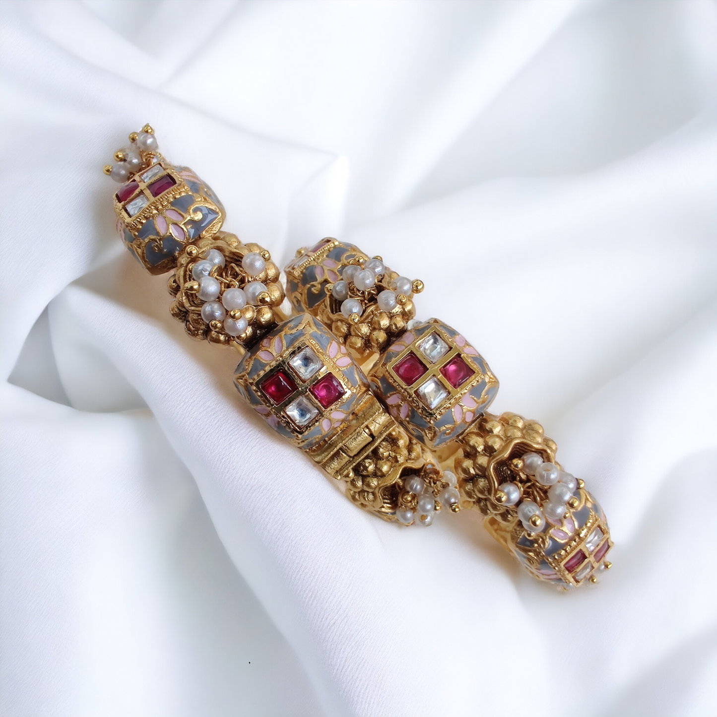 Meenakari Kundan Jadau Bangles