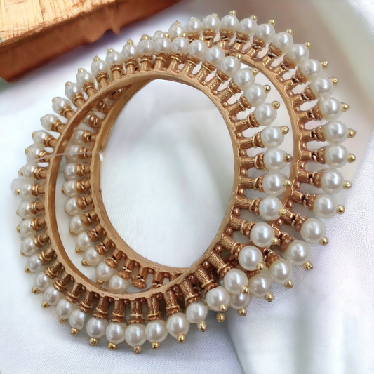 pearl pacheli bangles (set of 2)