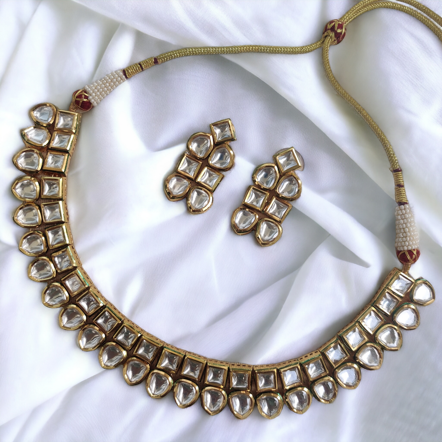 pachi kundan jadau necklace