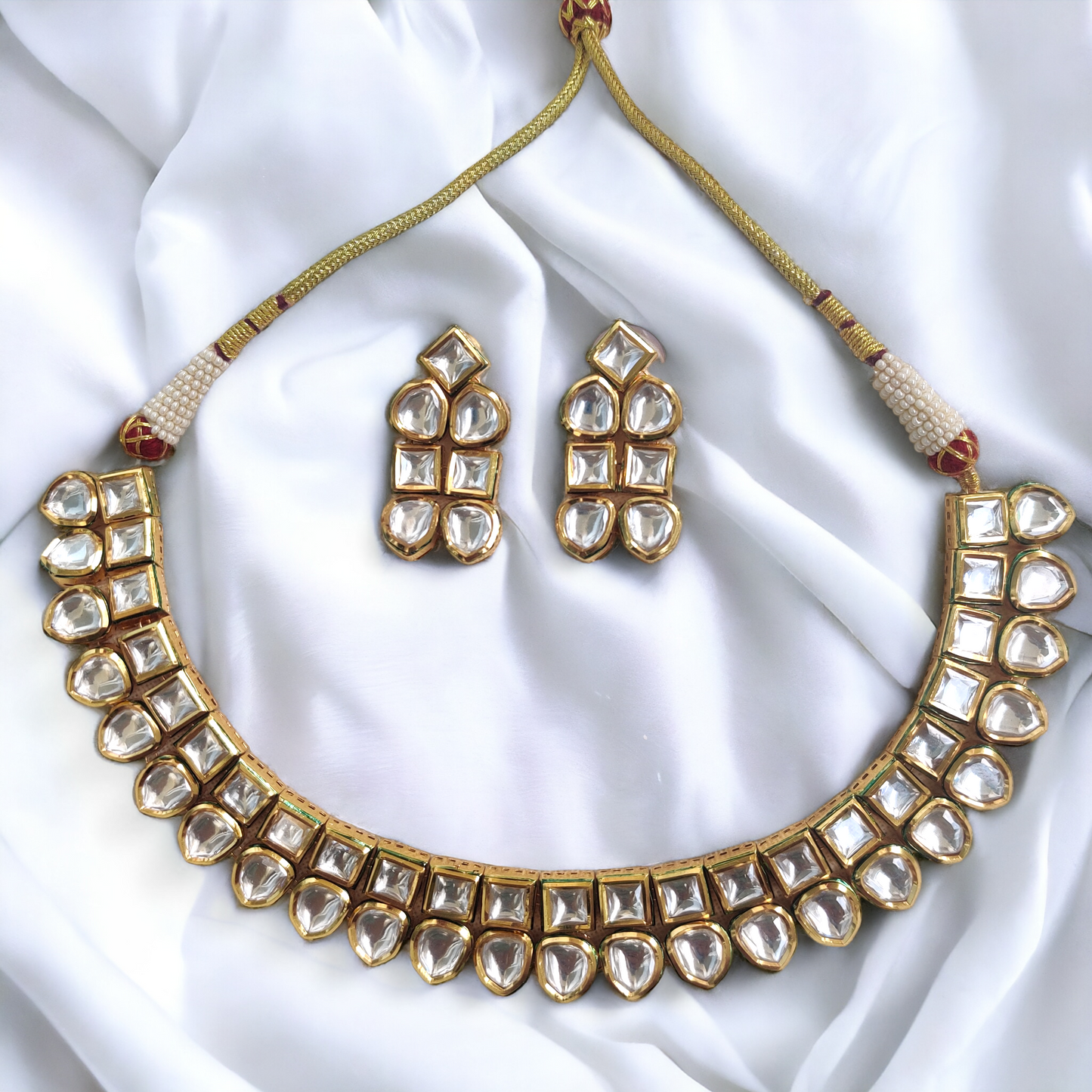 pachi kundan jadau necklace