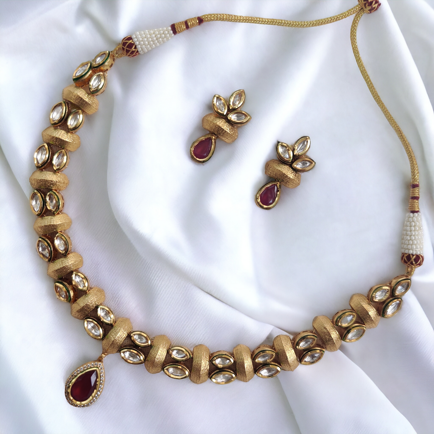 pachi kundan jadau necklace