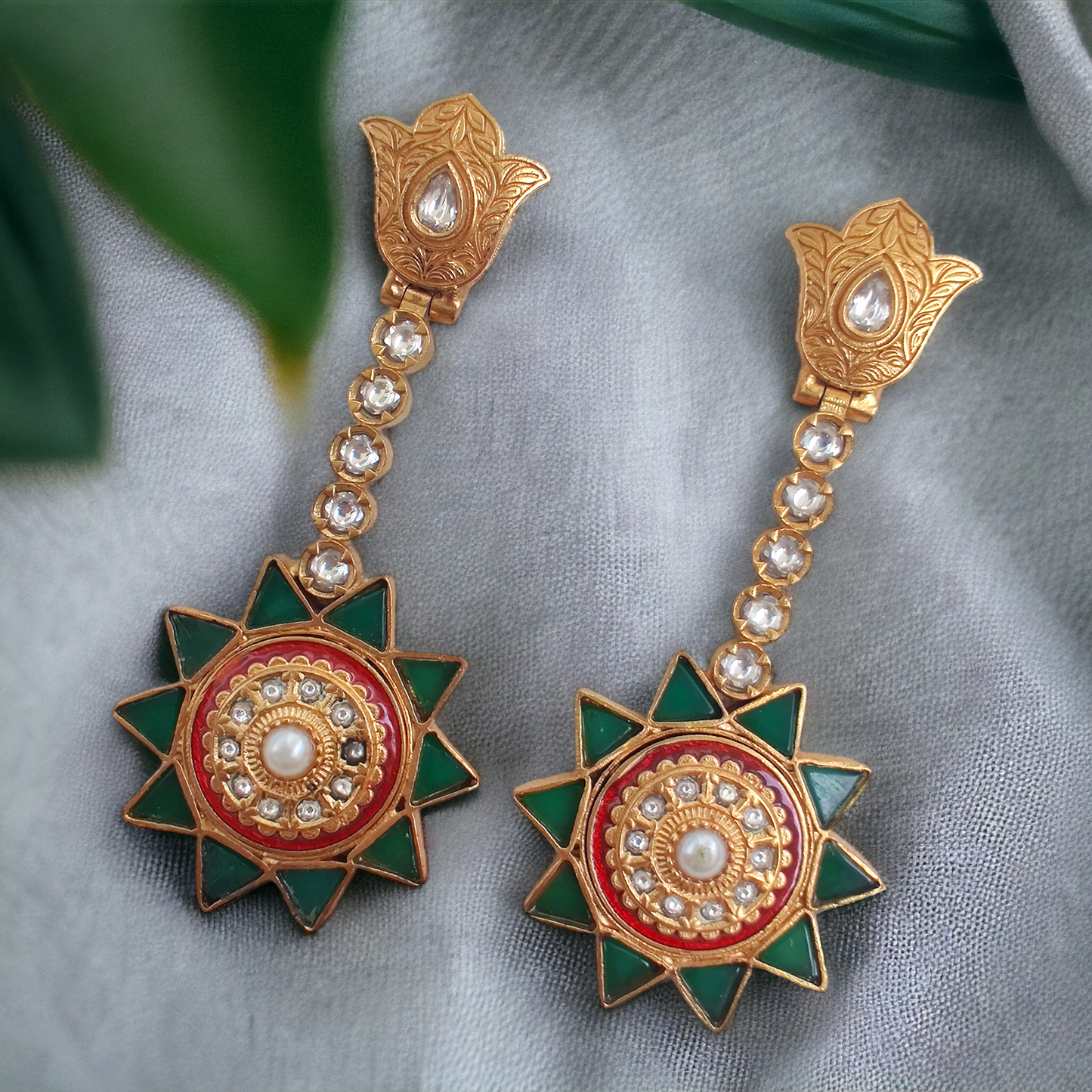 Amrapali Meenakari Danglers