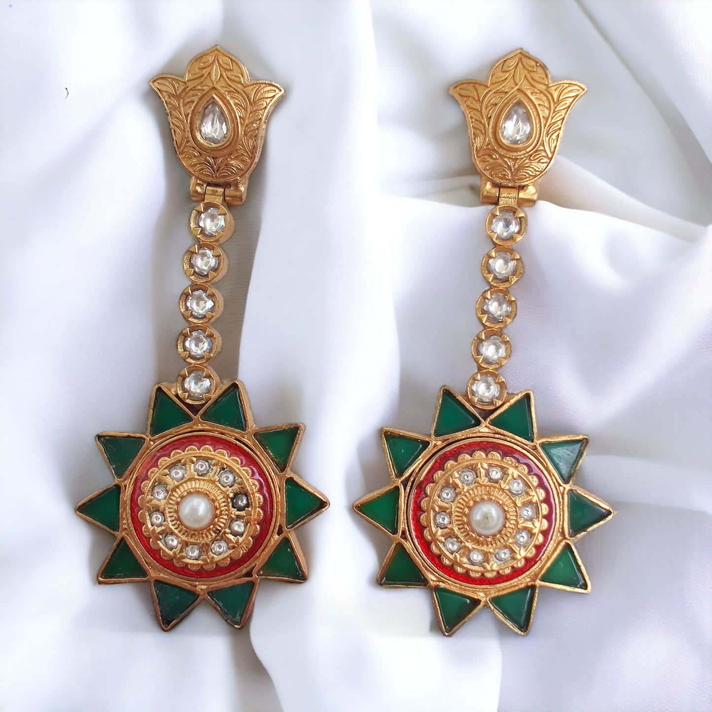 Amrapali Meenakari Danglers