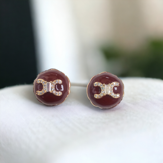 enamel fashion studs