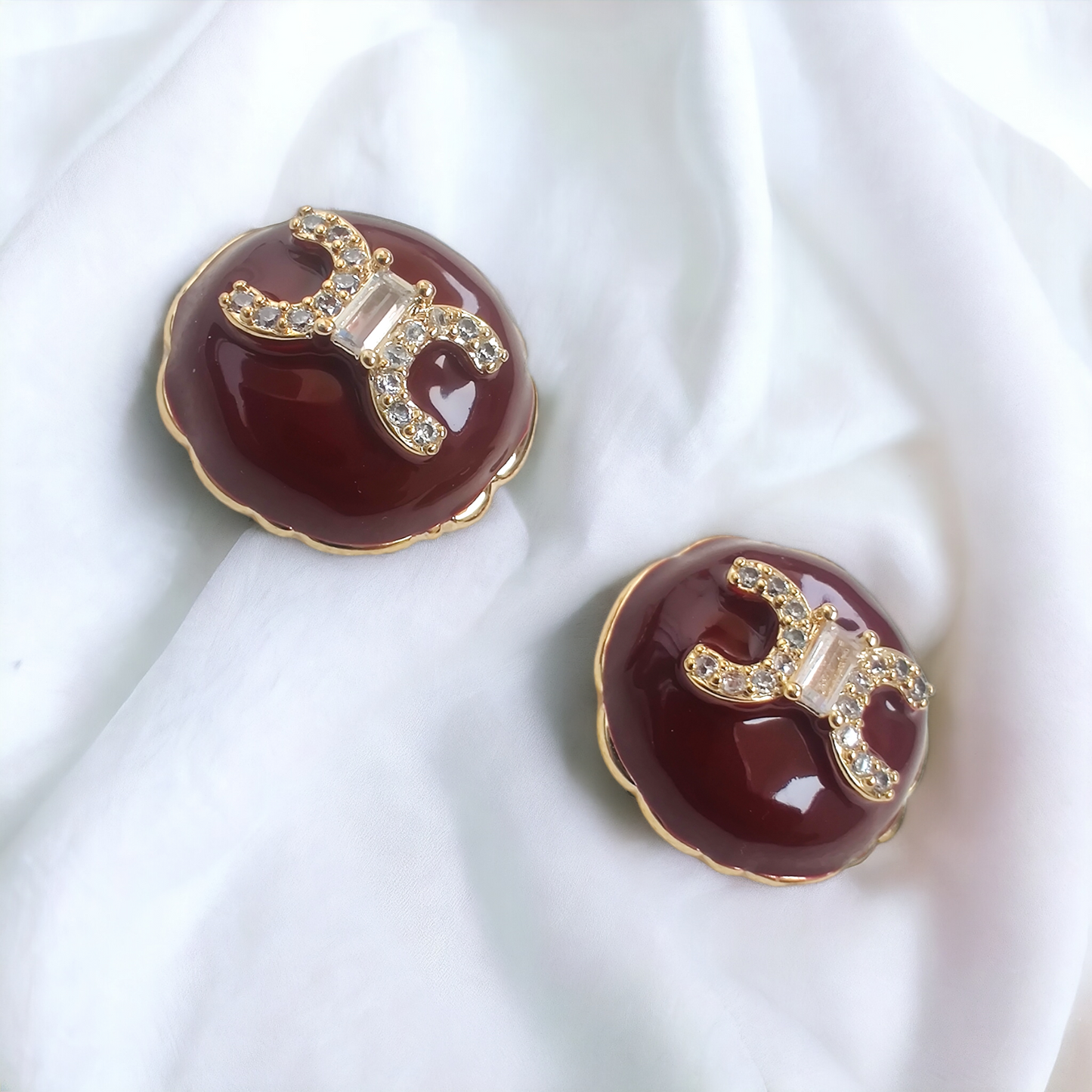 enamel fashion studs