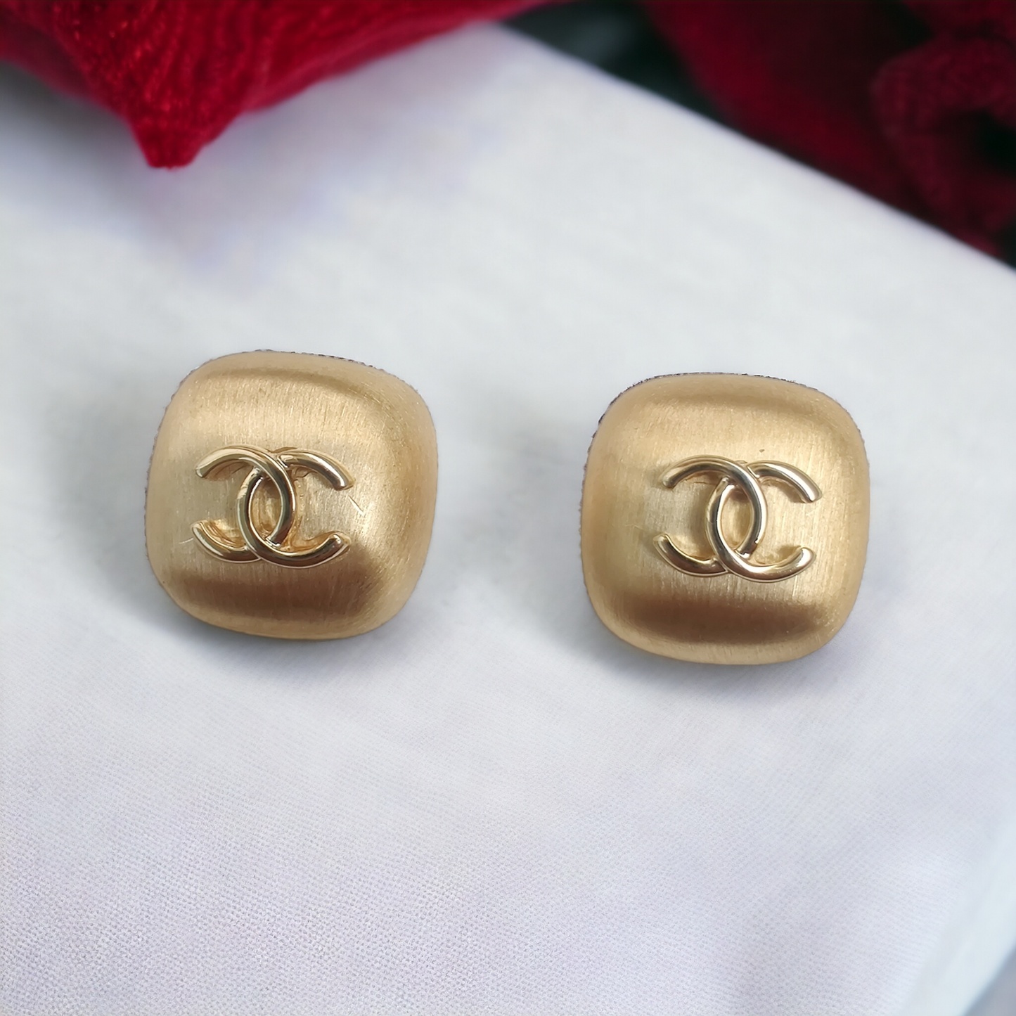 matt gold stainless steel fashion studs
